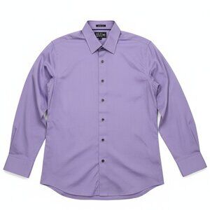 Express 1MX Fitted Button Down Shirt Purple Men's Size Large
